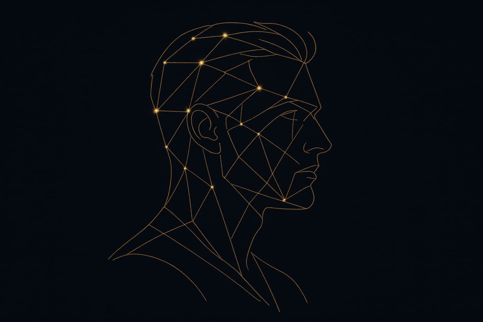 Illustrated constellation portrait accompanying Callum's testimonial
